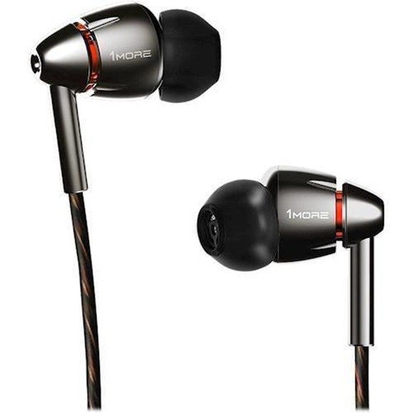 1MORE - E1010 Quad Driver Wired In-Ear Headphones - Titanium